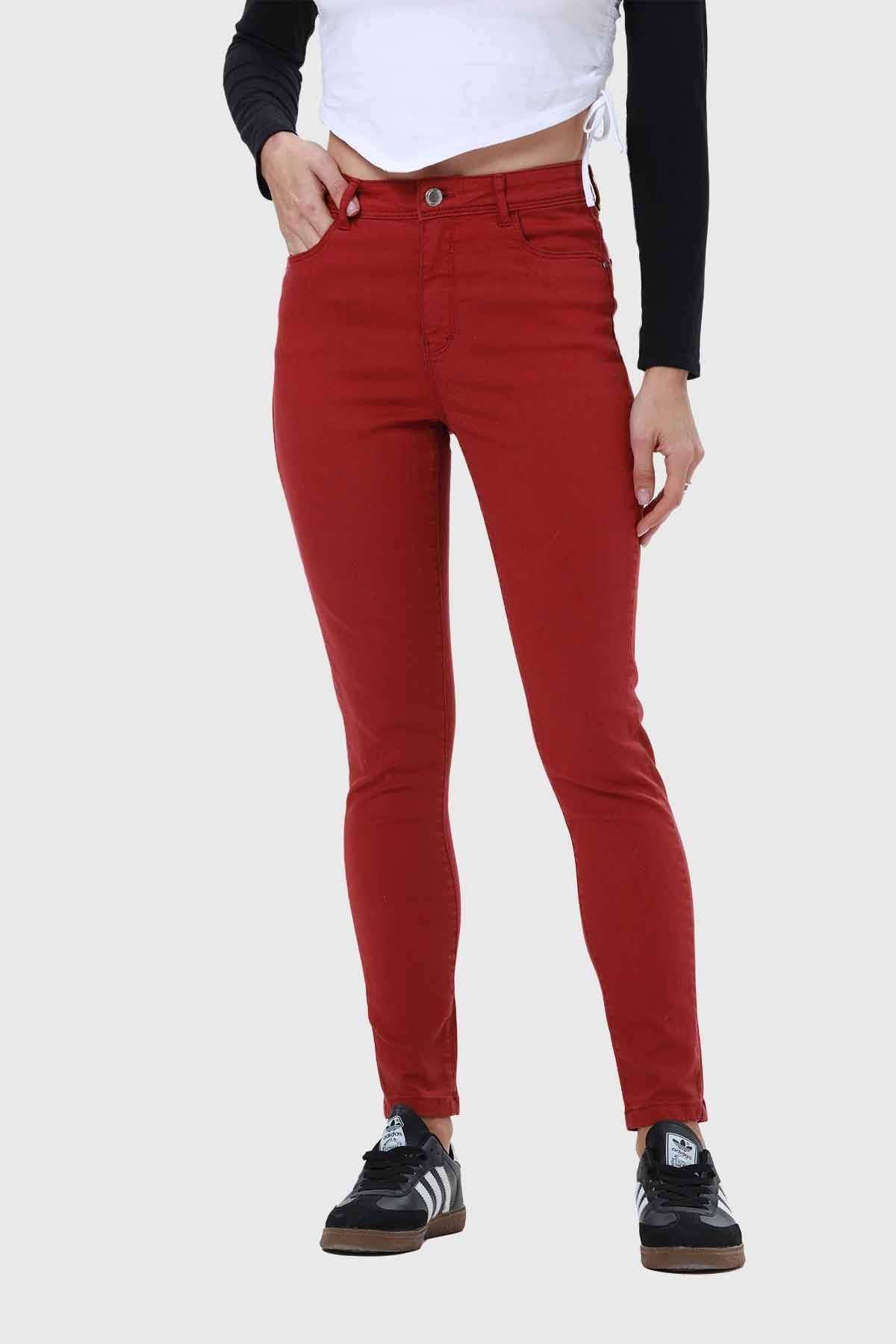 Jeans Mujer Skinny Co Rojotaliano