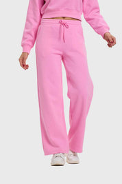 Pantalón Mujer Strass Wide Leg Rosado