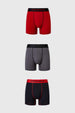 Boxer Hombre Tripack Deportivo Rojo