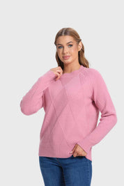Sweater Mujer Textura Malva