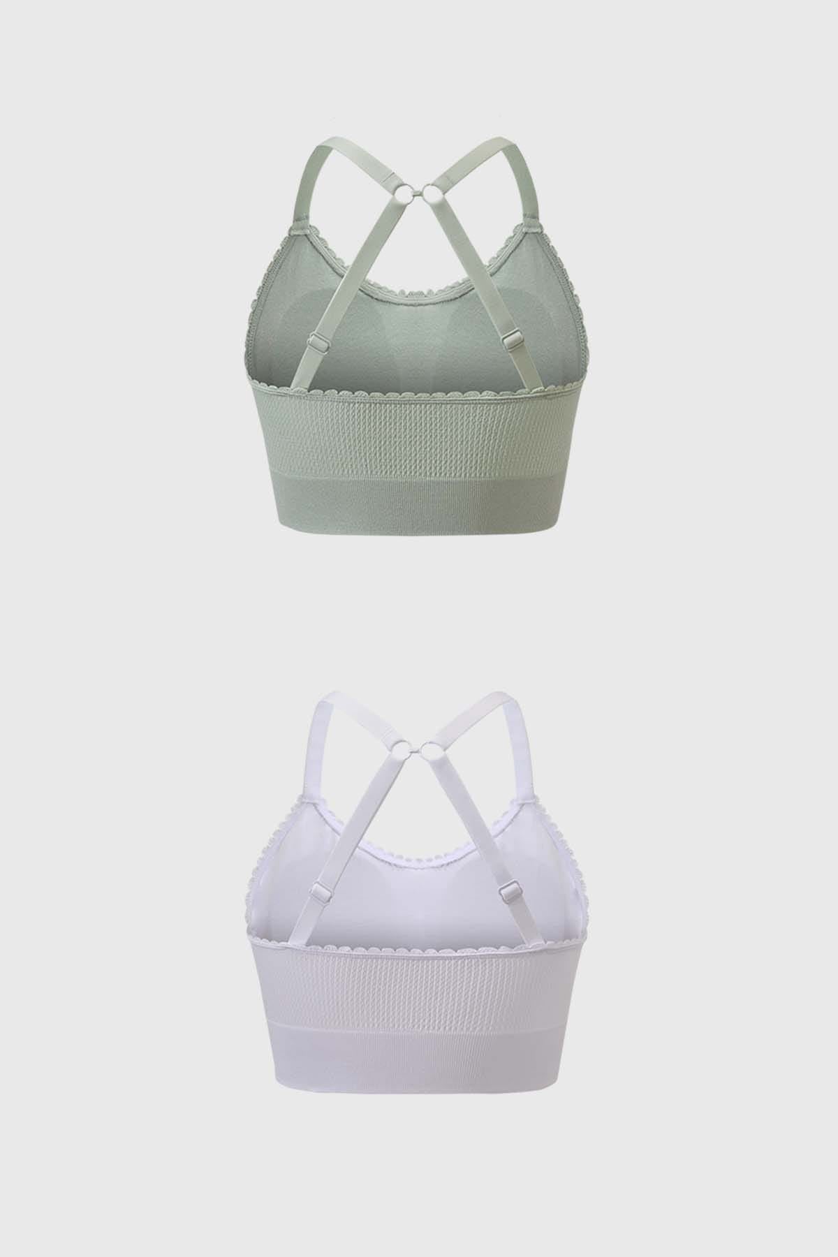 Sostén Mujer Bipack Recogido Menta