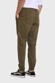 Pantalón Hombre Jogger Twill Verde