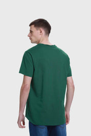 Polera Hombre Long Fit Básica Verde