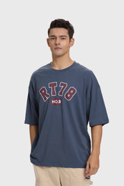 Polera Hombre College Azul Índigo