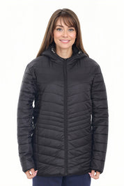 Parka Mujer Con Chiporro Negro