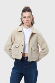 Chaqueta Mujer Sobrecamisa Nude