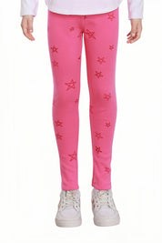 CALZA NIÑA MINI PRINT ROSADO