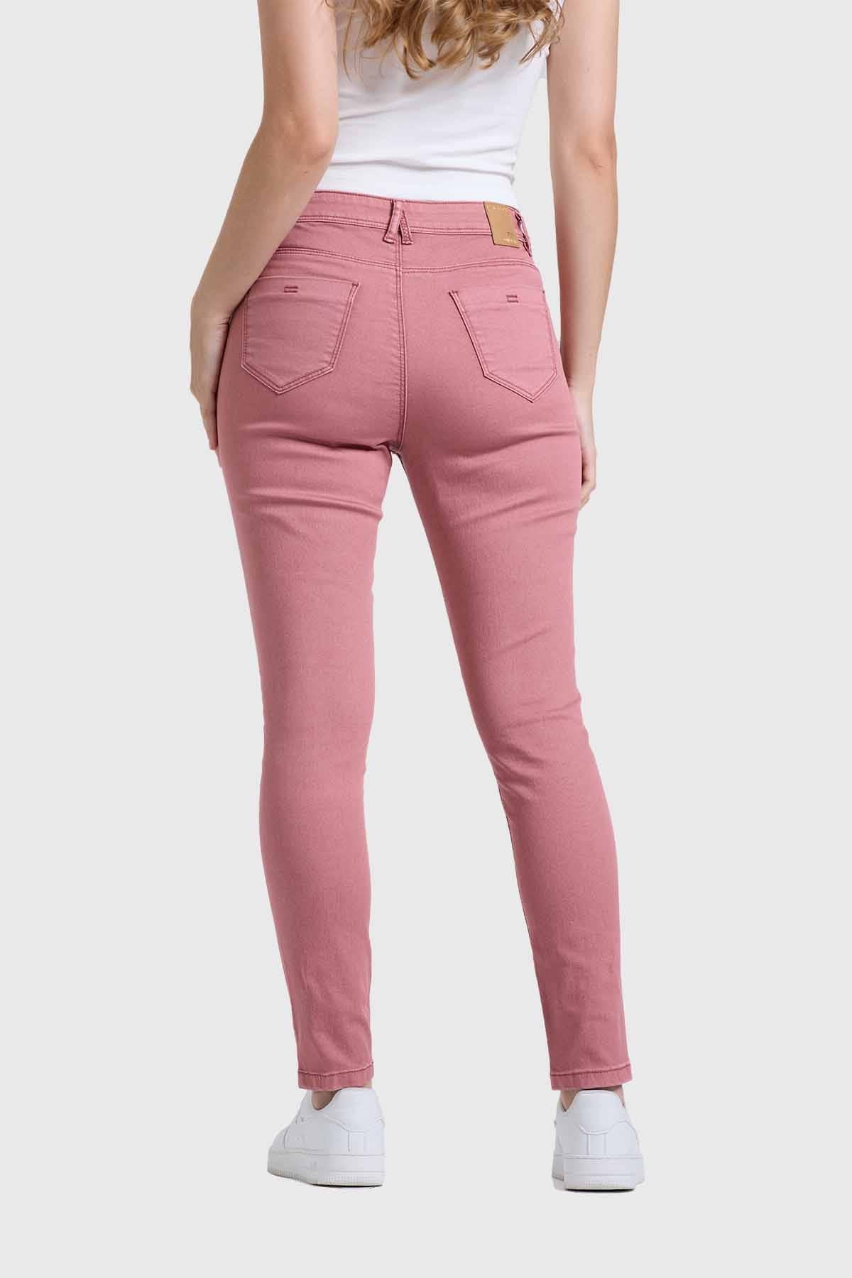 JEANS MUJER EMILIA COLOR PALO ROSA