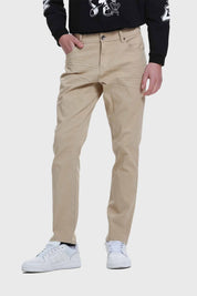 Jeans Hombre Slim Beige