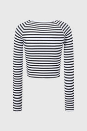 Polera Niña Con Rayas Negro
