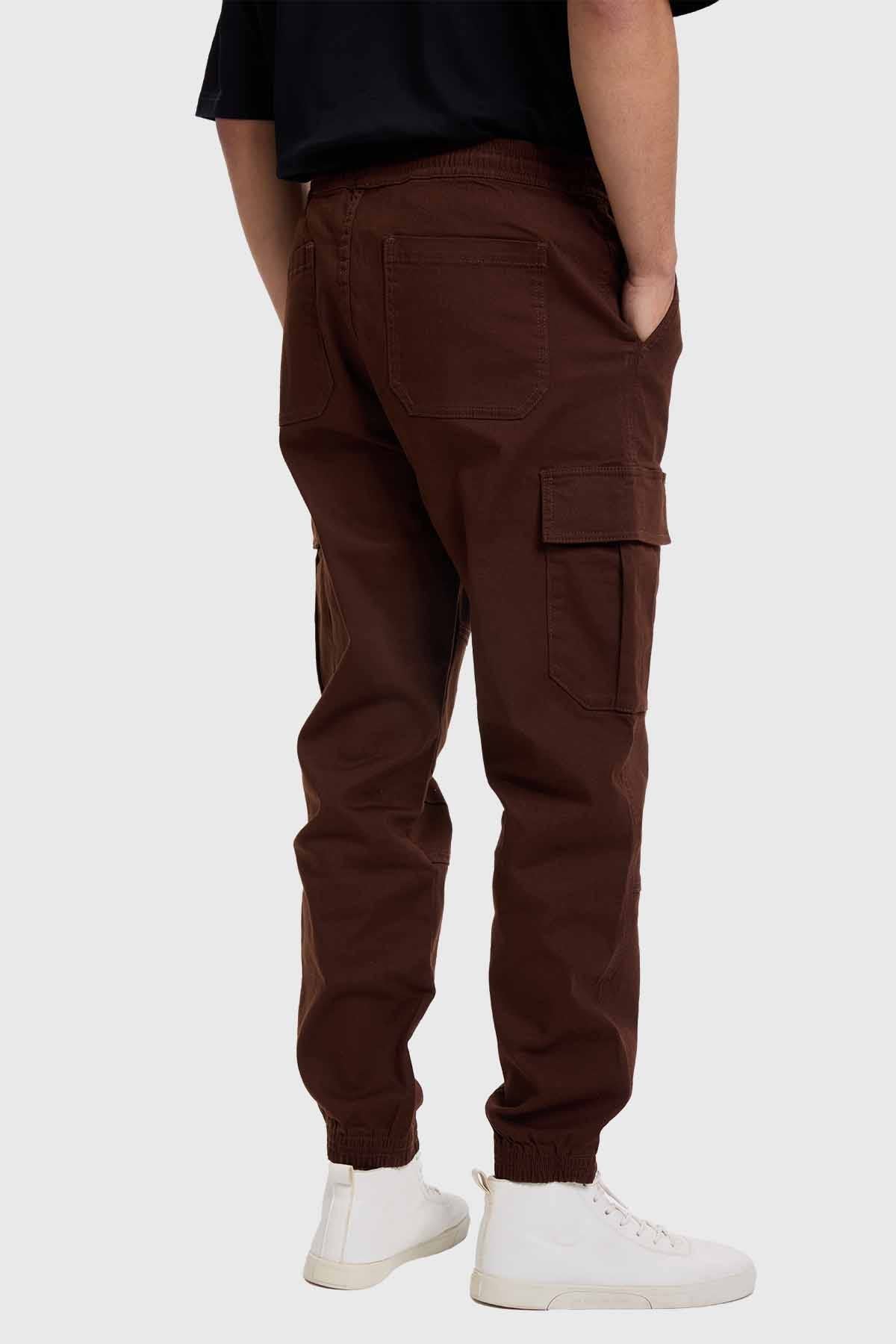 Jeans Hombre Jogger Cargo Azul