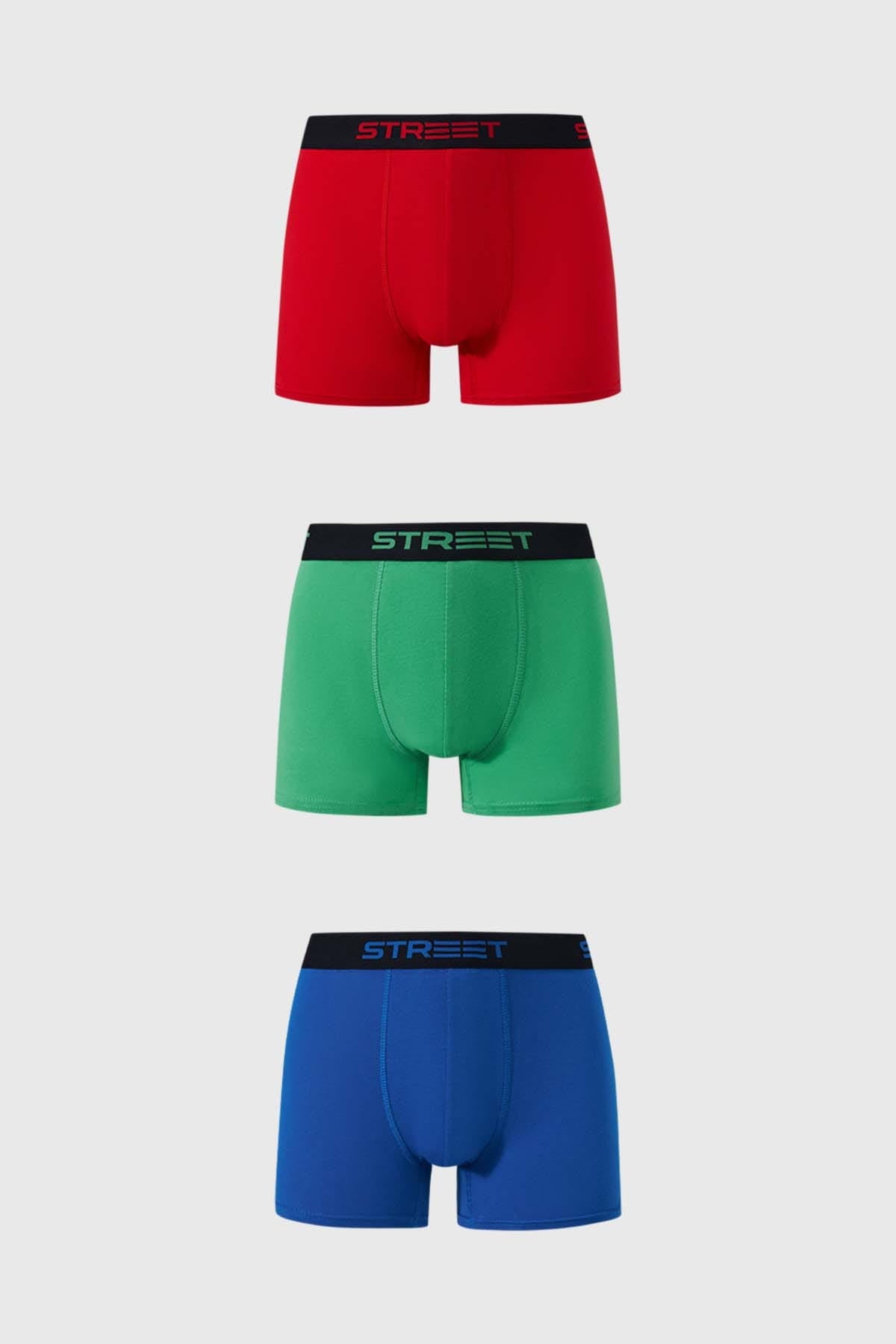 Boxer Niño Tripack Azul