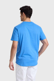 Polera Hombre Long Fit Básica Azul