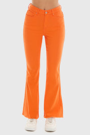 JEANS MUJER FLARE MONSE NARANJO