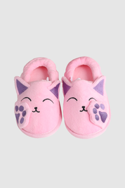 Pantufla Niña Animales Rosado