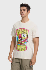 POLERA HOMBRE BOB ESPONJA CRUDO