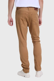 Jeans Hombre Slim Café