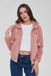 Polar Mujer Pompón Palo Rosa