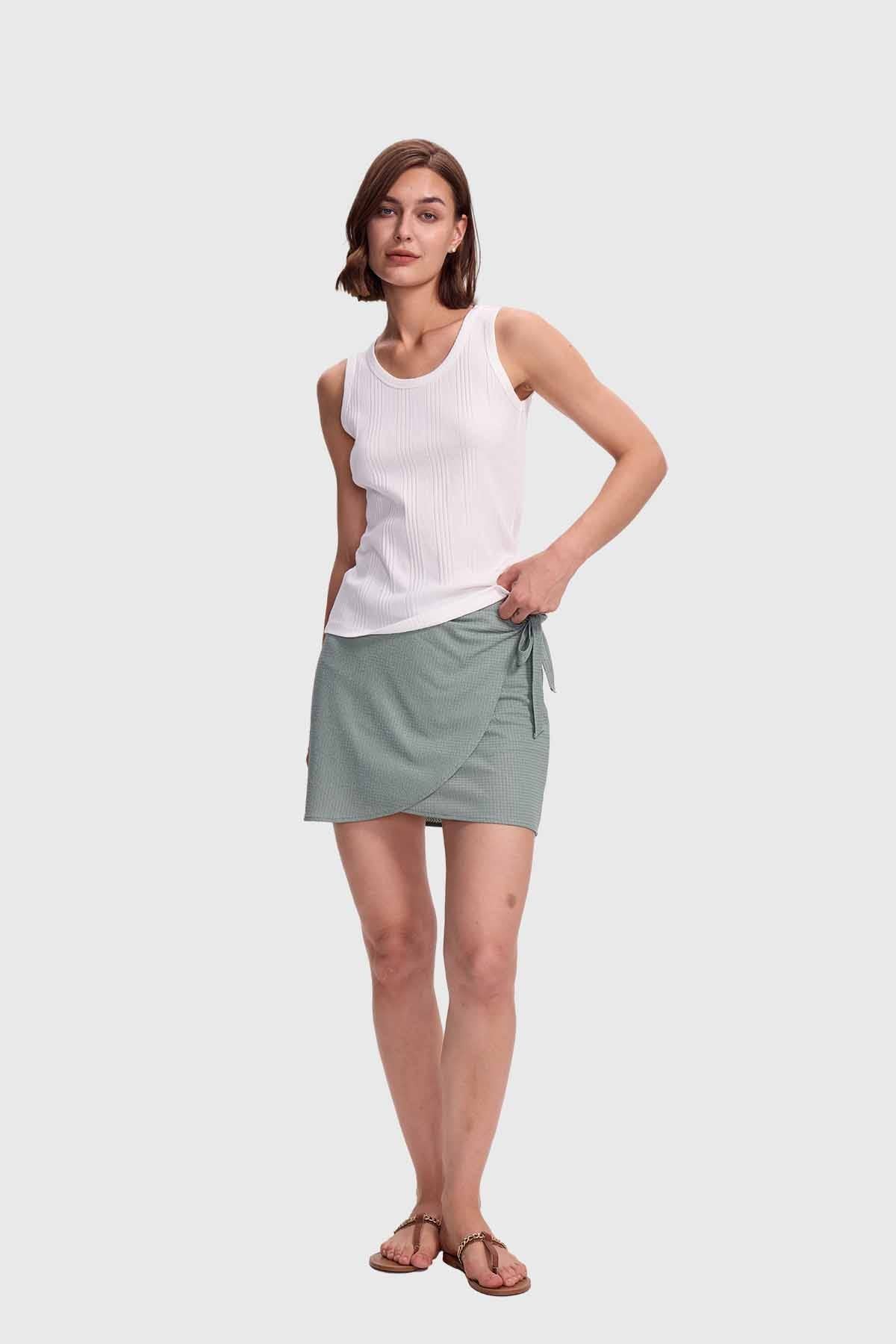 Polera Mujer Rib Rayas Y Blanco