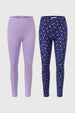 Calza Niña Bipack Print Lila