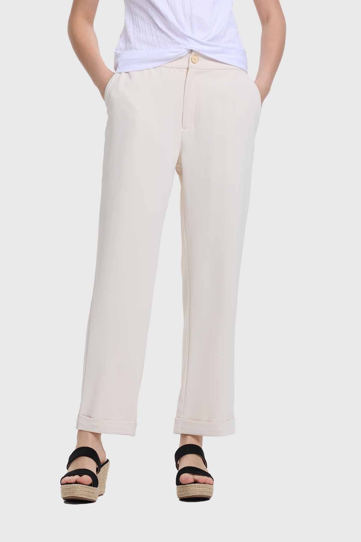 Pantalón Mujer Sastrero Arena