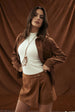 Falda Mujer Falda Short Camel