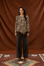 Polera Mujer Regular Café