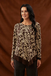 Polera Mujer Regular Café