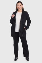 Chaqueta Mujer Recogido Negro