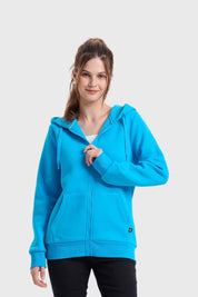 Polerón Mujer Hoodie Azul