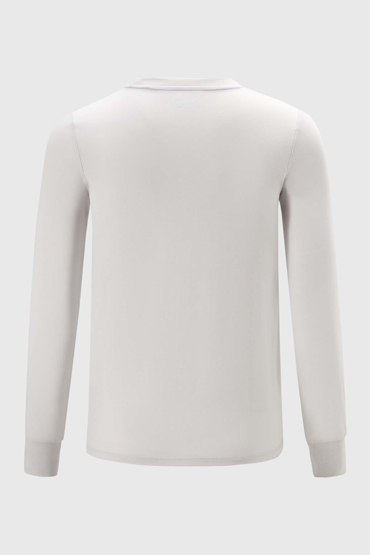 Polera Niño Con Puño Crudo