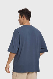 Polera Hombre College Azul Índigo