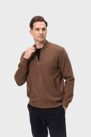 Polerón Hombre Bomber Chocolate