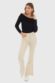 JEANS MUJER FLARE MONSE CRUDO