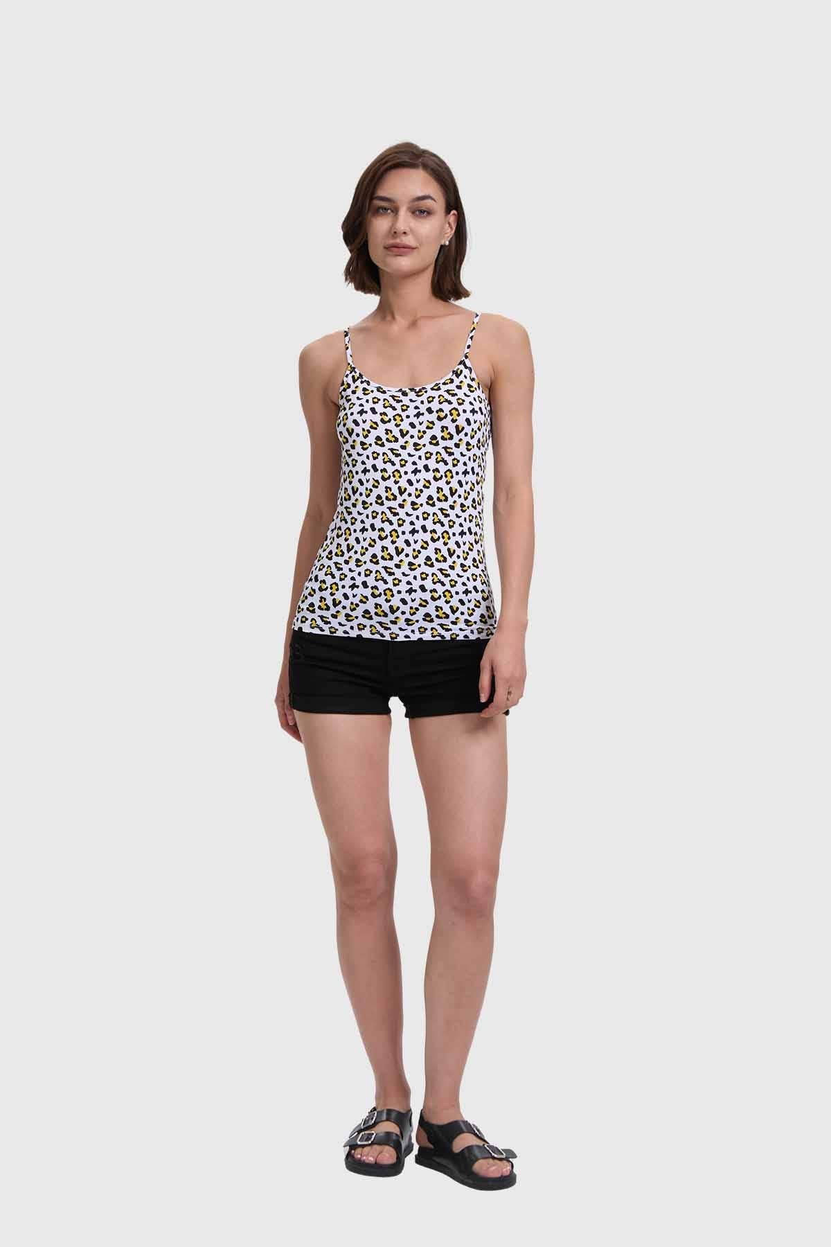 Polera Mujer Pabilo Print Negro