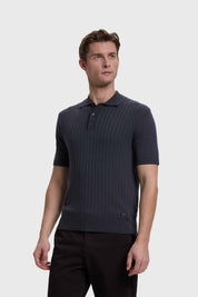 Polera Hombre Textura Linea Marengo