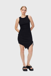 Vestido Mujer Amarras Negro