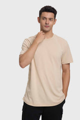 Polera Hombre Long Fit Básica Beige