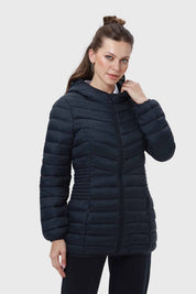 Parka Escolar Mujer Larga Azul