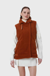 Polar Mujer Corderito Hebilla Camel