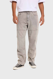 Jeans Hombre Baggy Retro Gris