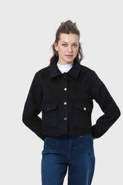 Chaqueta Mujer Sobrecamisa Negro
