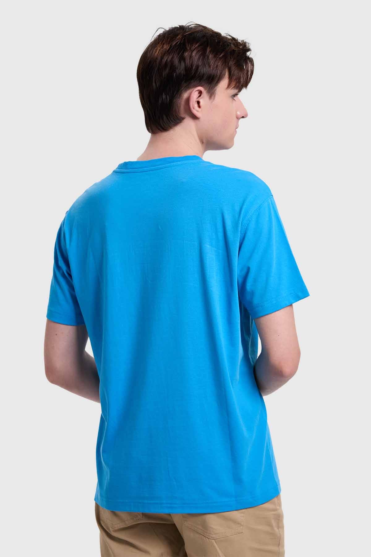 Polera Hombre Print Celeste