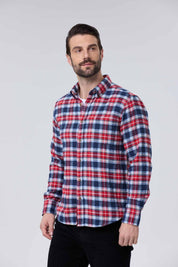Camisa Hombre Franela Básica Rojo