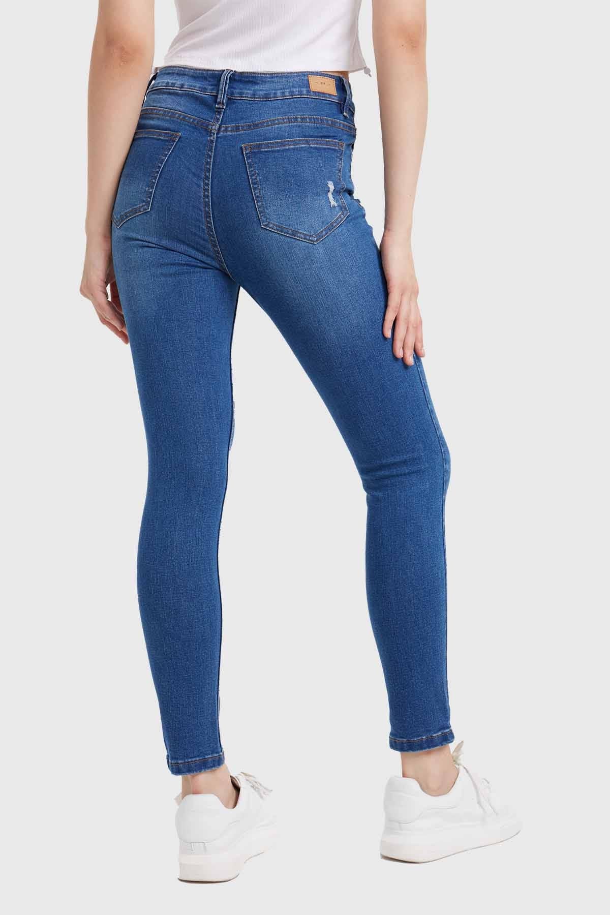 JEANS MUJER SUPER SKINNY LIA AZUL I