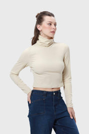 Polera Mujer Rib Nude