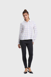 Blusa Mujer Abotonada Crudo