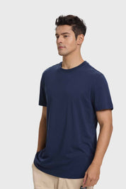 Polera Hombre Loose Fit Azul Índigo