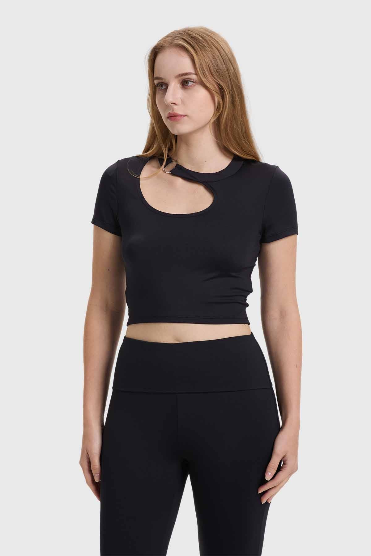 Polera Mujer Argolla Negro