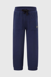 Pantalón Buzo Niño Franjas En Bolsillo Azul